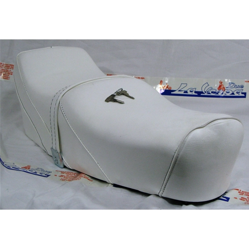Asiento deportivo blanco para VESPA 50 90 125 NLR SPECIAL ET3