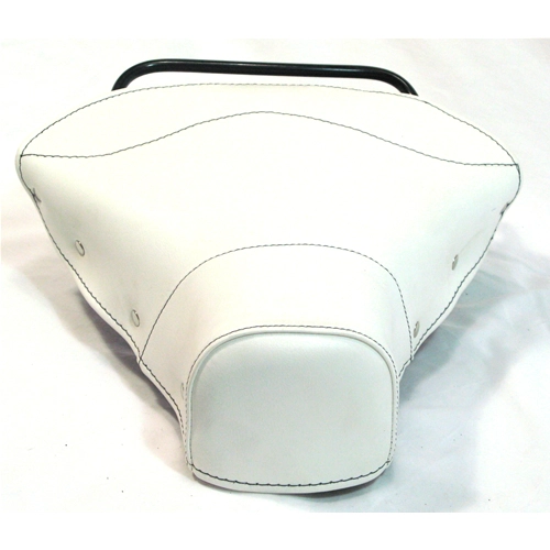 Sillín triangular blanco corto delantero con tacos para VESPA 125 150 PX SPRINT GL GTR TS VBB VBA VNB VNA