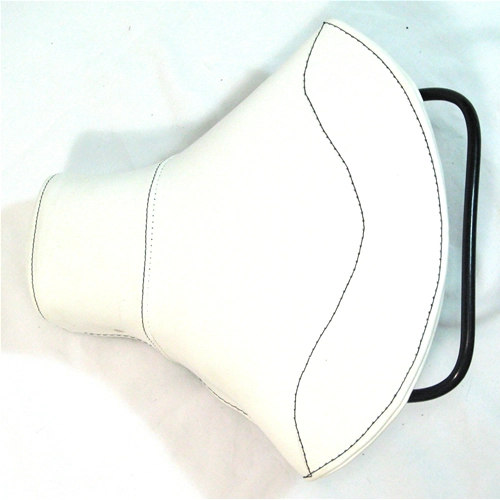 Sillín triangular blanco corto delantero con tacos para VESPA 125 150 PX SPRINT GL GTR TS VBB VBA VNB VNA