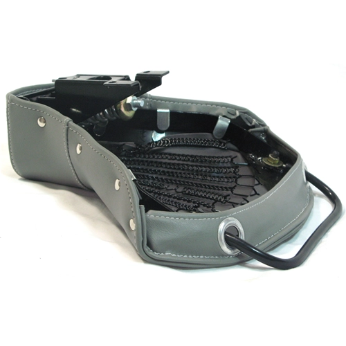 Sillín delantero triangular corto, gris, con tacos para VESPA 125 150 PX SPRINT GL GTR TS VBB VBA VNB VNA