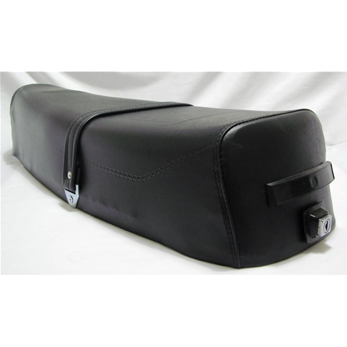 Funda de asiento negra con cuadrados y asa para VESPA PX PE ARCOBALENO 125 150 200