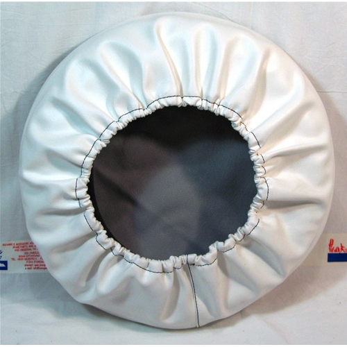 Enjoliveur blanc 9" avec bordure noire pour VESPA LAMBRETTA 50 125 150 160 180
