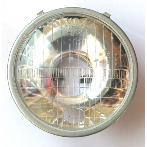 SIEM glass headlight assembly, 105mm diameter, for VESPA 50 LRS V5A1T