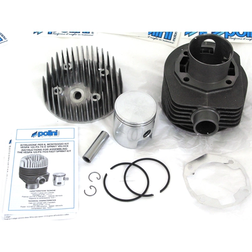 Kit cylindre POLINI diamètre 63 mm. 177 7 transferts pour VESPA PX PE TS SPRINT VELOCE