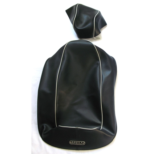 Housse de selle et coussin bleus pour Vespa 50 90 SS Super Sprint
