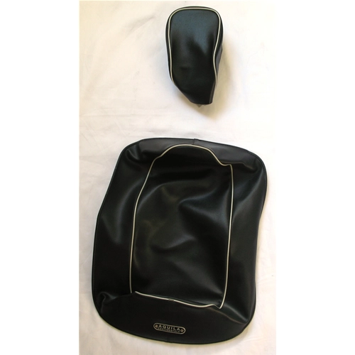 Housse de selle et coussin bleus pour Vespa 50 90 SS Super Sprint