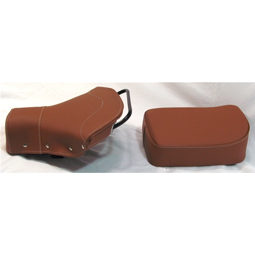Kit de asiento y cojín de cuero marrón para VESPA 125 150 VNA VNB VBB VBA GT GTR PX PE SPRINT, todos a partir de 1959.
