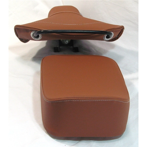 Kit de asiento y cojín de cuero marrón para VESPA 125 150 VNA VNB VBB VBA GT GTR PX PE SPRINT, todos a partir de 1959.