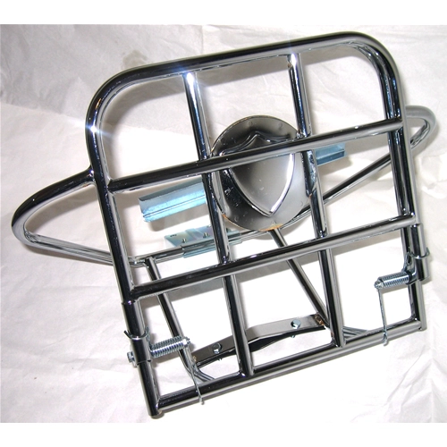 Portaequipajes trasero con soporte para rueda de repuesto para VESPA 50 90 NLR REVIVAL (9 ruedas, modelo cerrado hasta 1968).