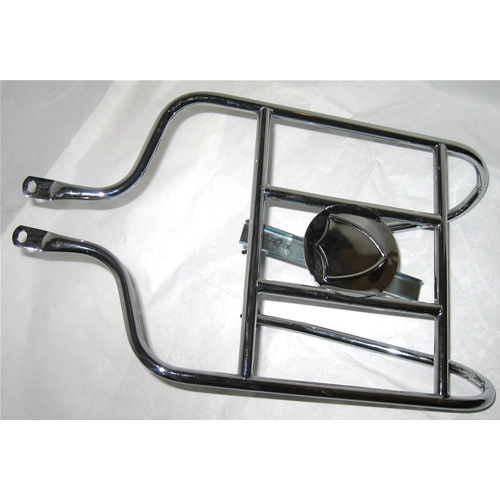 Verchromter Gepäckträger mit Radhalterung für LAMBRETTA LI 125 150 2. Serie