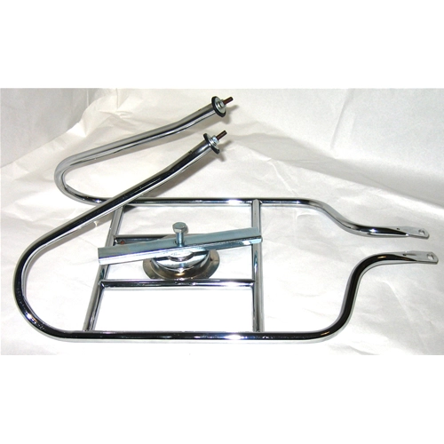 Verchromter Gepäckträger mit Radhalterung für LAMBRETTA LI 125 150 2. Serie