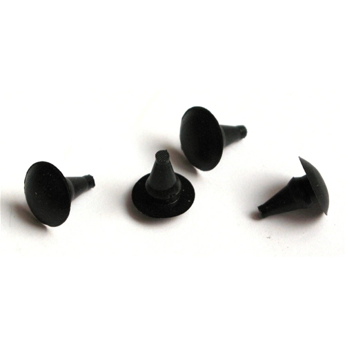 Kit de tapas de goma negras para los orificios de soporte de la rueda de repuesto para LAMBRETTA (4 piezas)