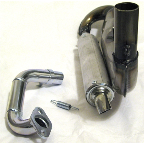 Marmitta espansione SIMONINI silenziatore in ALLUMINIO per VESPA PK 50 90 S XL RUSH N HP