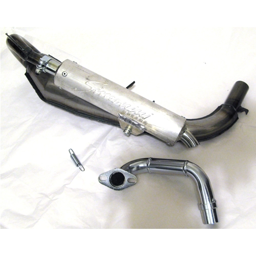 Marmitta espansione SIMONINI silenziatore in ALLUMINIO per VESPA PK 50 90 S XL RUSH N HP