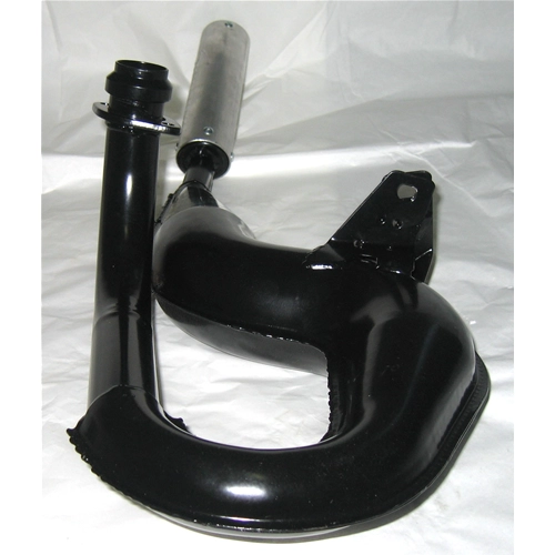 Pot d'échappement SIMONINI « serpent » peint en noir avec silencieux en aluminium pour VESPA T5 PX 125 T5