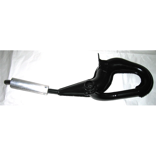 Pot d'échappement SIMONINI « serpent » peint en noir avec silencieux en aluminium pour VESPA T5 PX 125 T5