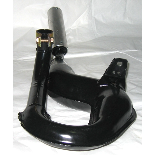 Pot d'échappement SIMONINI Snake peint en NOIR avec silencieux en ALUMINIUM pour VESPA PX PE RALLY 200