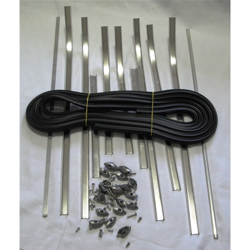Complete set of floorboard strips for VESPA 150 from 1954 to 1956 VL1T VL2T Italian product of excellent quality