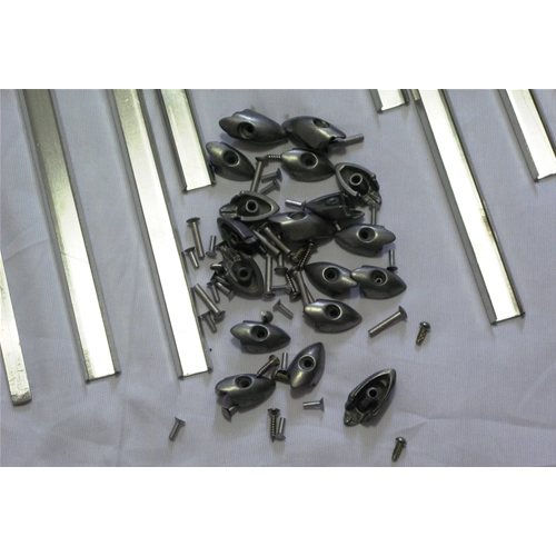 Complete set of floorboard strips for VESPA 150 from 1954 to 1956 VL1T VL2T Italian product of excellent quality