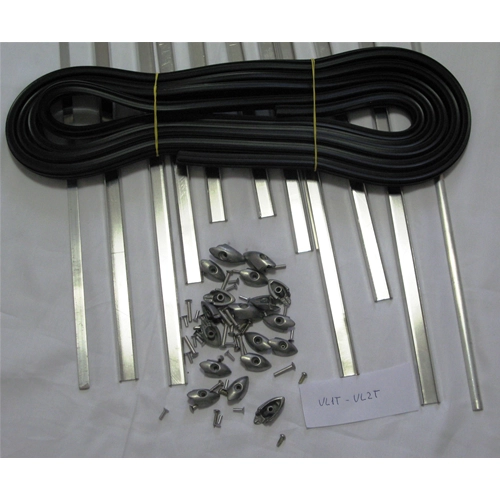 Complete set of floorboard strips for VESPA 150 from 1954 to 1956 VL1T VL2T Italian product of excellent quality