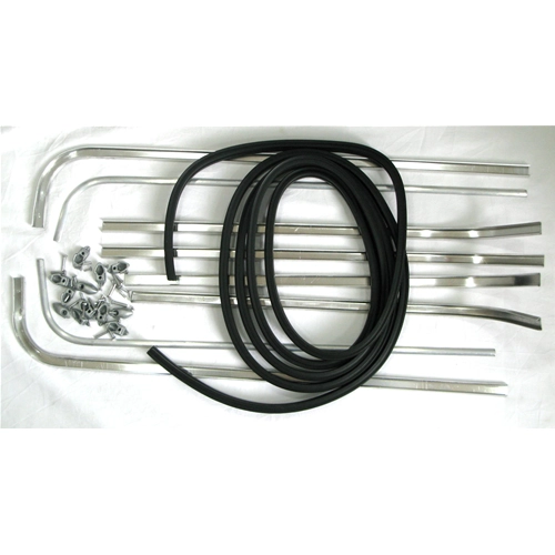 Complete set of floorboard strips for VESPA 150 GL VLA1 from 1963, excellent quality Italian product