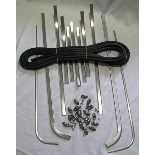 Complete set of floorboard strips for VESPA 150 VB1T from 1958, high quality Italian product