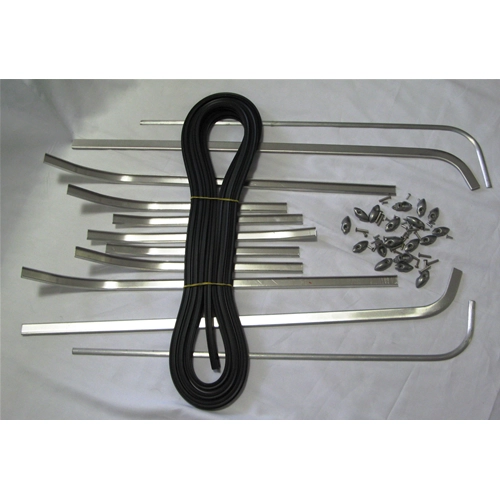 Complete set of floorboard strips for VESPA 150 VB1T from 1958, high quality Italian product