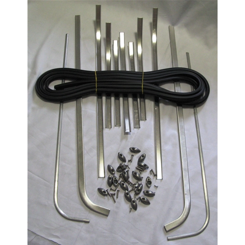 Complete set of floorboard strips for VESPA 150 VB1T from 1958, high quality Italian product
