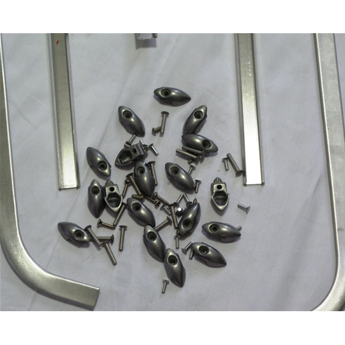 Complete set of floorboard strips for VESPA 150 VB1T from 1958, high quality Italian product