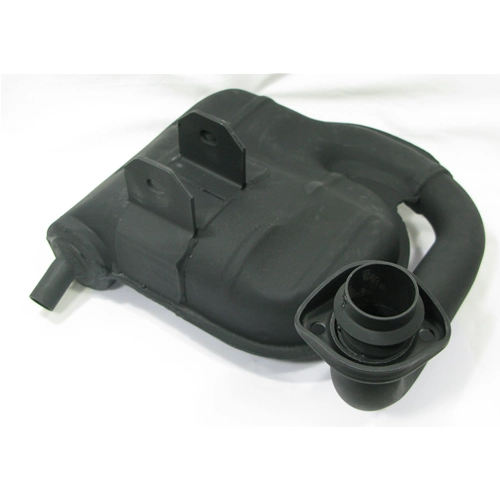 Pot d'échappement SITO pour Vespa PX 125 T5, position de pilotage.