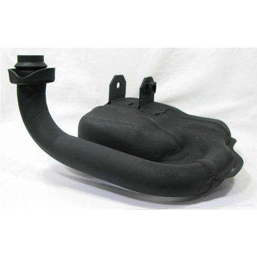 Pot d'échappement SITO pour Vespa PX 125 T5, position de pilotage.