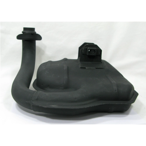 Pot d'échappement SITO pour Vespa PX 125 T5, position de pilotage.