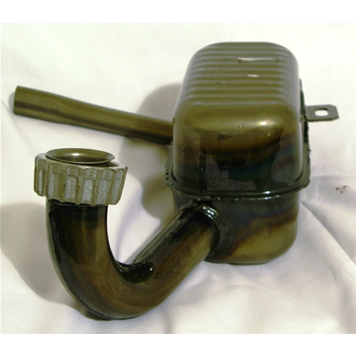 Silenciador para Vespa 150 GS VS2T VS3T VS4T VS5T de 1956 a 1961 con tuerca anular, producto italiano.