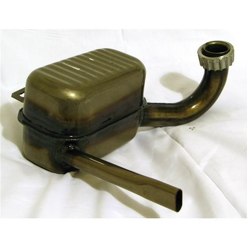 Silenciador para Vespa 150 GS VS2T VS3T VS4T VS5T de 1956 a 1961 con tuerca anular, producto italiano.