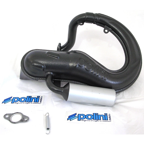 Pot d'échappement POLINI 200.2030/S pour VESPA 50 90 SPECIAL NLR avec silencieux en aluminium