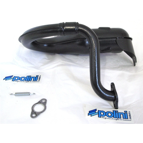 Pot d'échappement POLINI 200.2030/S pour VESPA 50 90 SPECIAL NLR avec silencieux en aluminium