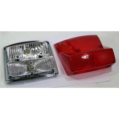 Complete rear stop light for VESPA PX 125 150 200 new type disc brake from 1998 onwards ro tail light 583081 58269R