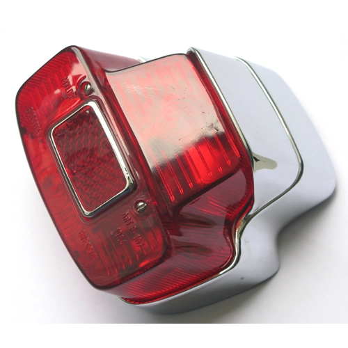Luz trasera cromada SIEM para VESPA 125 150 SUPER GL SPRINT 180 SS ro 091488 completa con junta