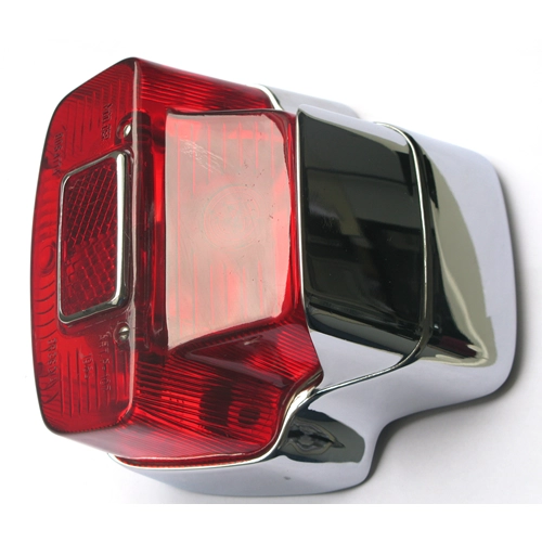 Luz trasera cromada SIEM para VESPA 125 150 SUPER GL SPRINT 180 SS ro 091488 completa con junta