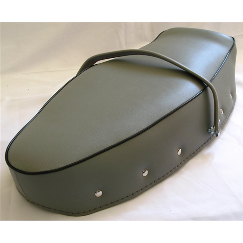 Cubierta superior y asa. Funda de asiento completa gris claro para VESPA 160 GS VSB1 primera serie.