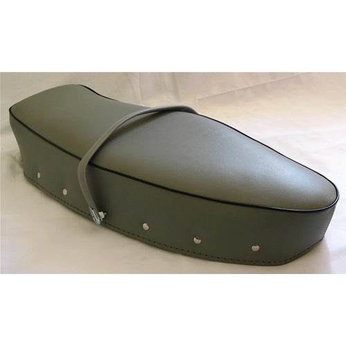 Cubierta superior y asa. Funda de asiento completa gris claro para VESPA 160 GS VSB1 primera serie.