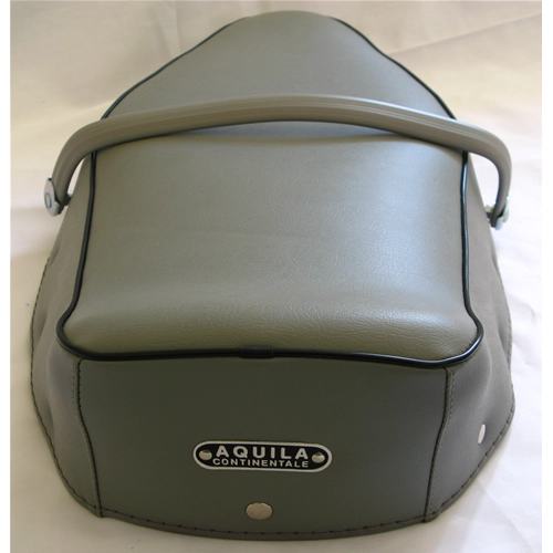 Cubierta superior y asa. Funda de asiento completa gris claro para VESPA 160 GS VSB1 primera serie.
