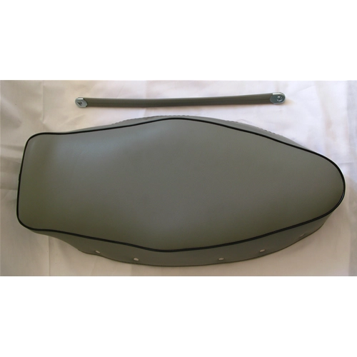 Cubierta superior y asa. Funda de asiento completa gris claro para VESPA 160 GS VSB1 primera serie.