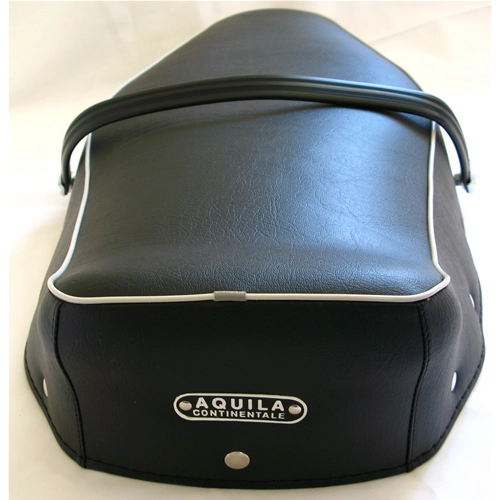 Funda de asiento y asa negras completas para VESPA 160 GS VSB segunda serie.