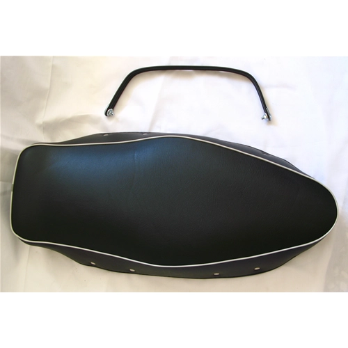 Funda de asiento y asa negras completas para VESPA 160 GS VSB segunda serie.