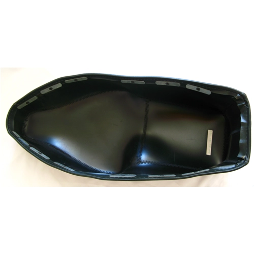 Funda de asiento verde para VESPA 150 GS VS1T, completa con asa y ganchos de sujeción.