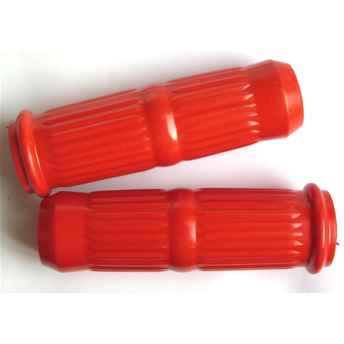 Puños rojos para Lambretta Li serie 3, diámetro 24 mm.