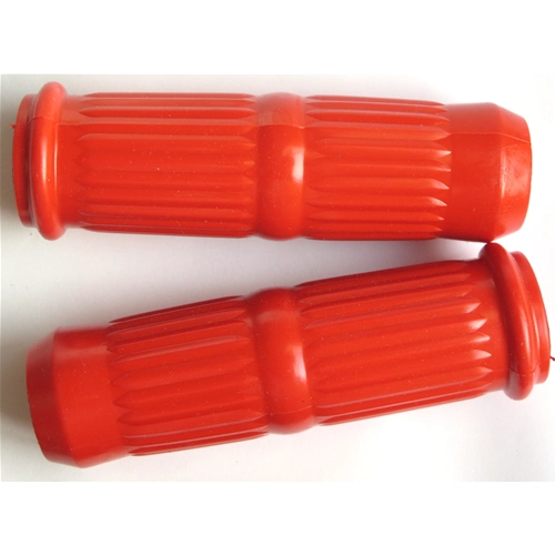 Puños rojos para Lambretta Li serie 3, diámetro 24 mm.