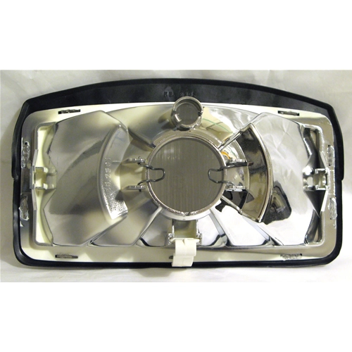 White Front Headlight Assembly without Lamp Holder for VESPA PX 125 T5 POLE POSITION