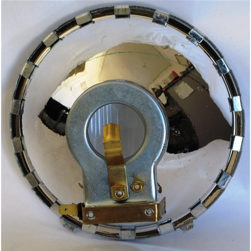 SIEM Frontscheinwerfer-Optikgruppe für VESPA 50 90 V5A1T V9A1T NLRS 1. Serie ro 101321 - 070683 komplett Ø 105 mm aus Kunststoff